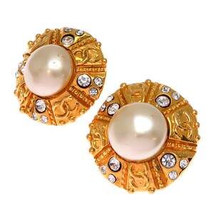 Chanel Cc Logo Clip-On Earrings Metal #207076C95B